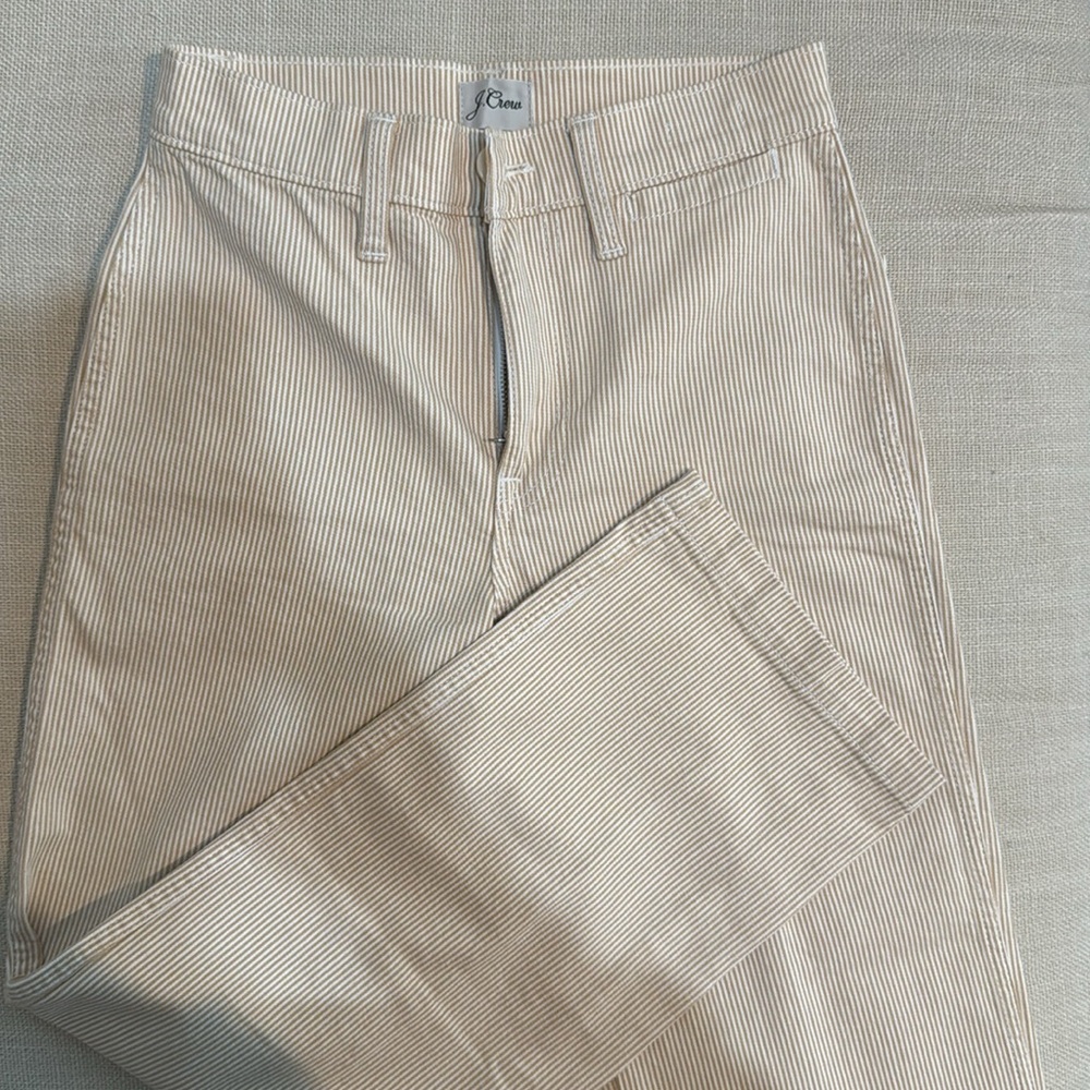 J. Crew Slim Wide Leg Crop Pant - Picture 2 of 5